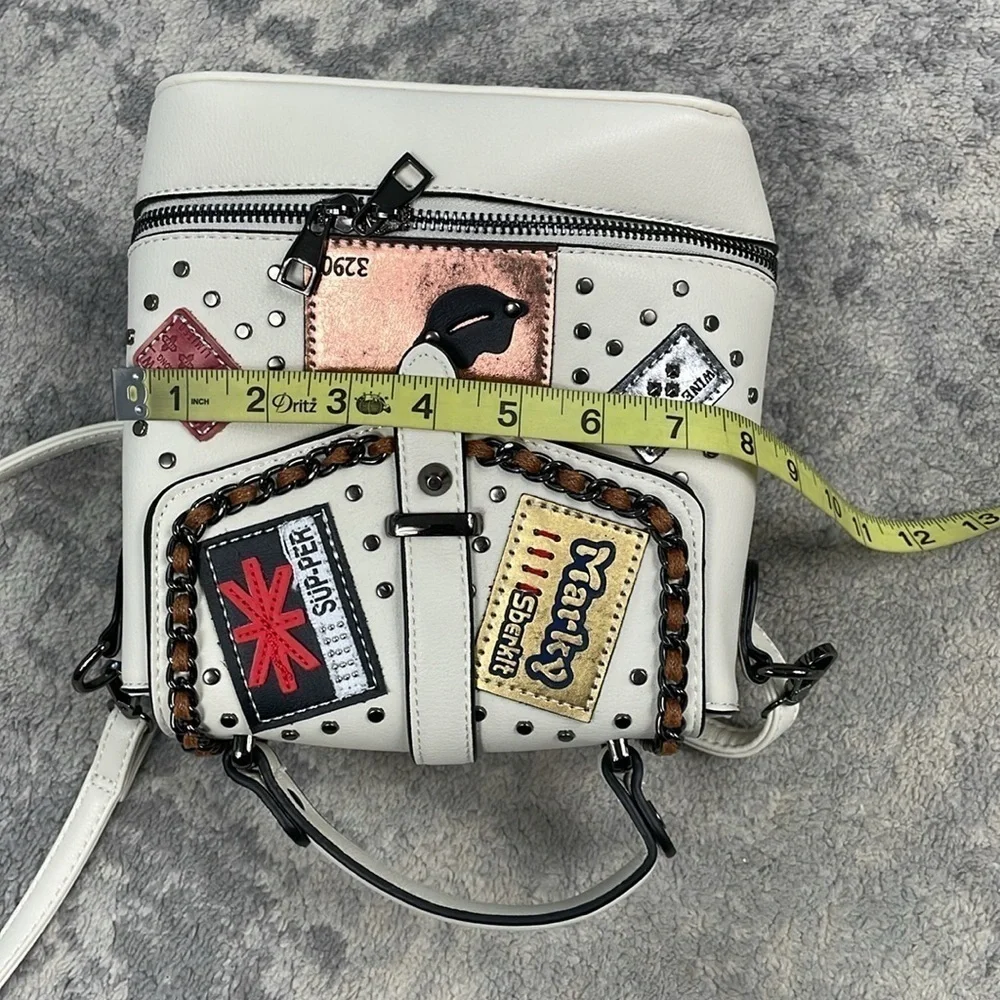 Tokyo Japan Boutique Fashion Backpack Convertible Shoulder Bag Sling Patches